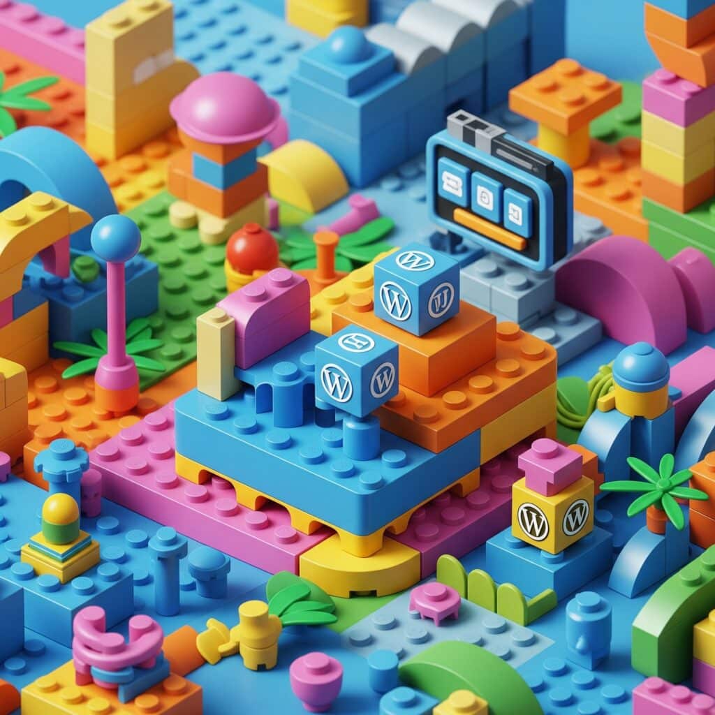 Bloques de WordPress como piezas de lego