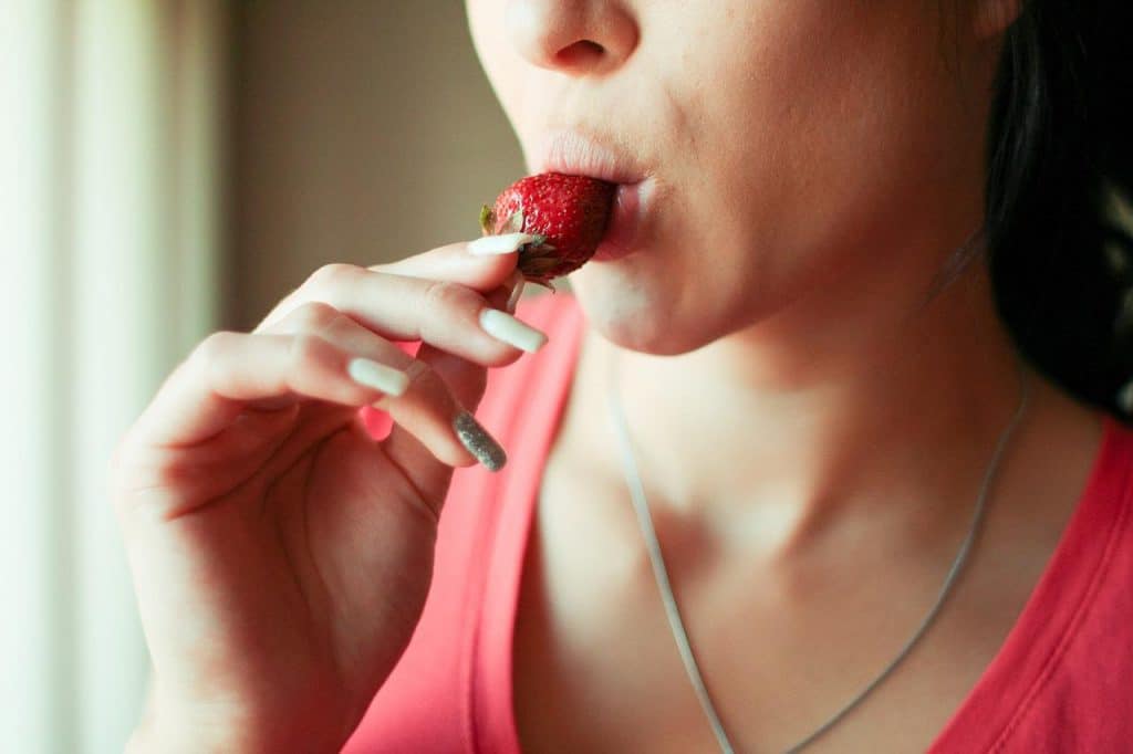 Comer fresas